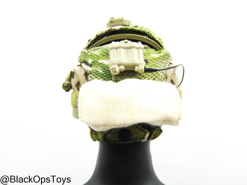 Load image into Gallery viewer, Custom Multicam Helmet w/NVG &amp; Goggles Set
