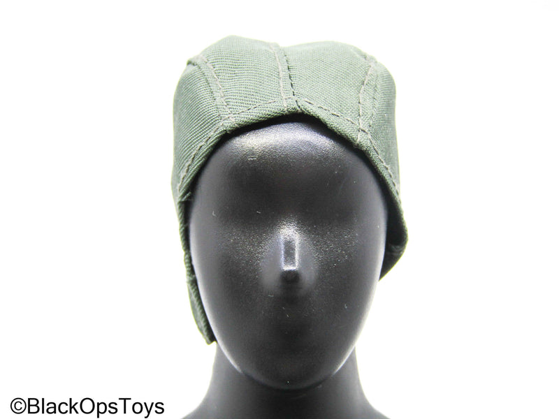 Load image into Gallery viewer, White &amp; Blue Aviator Helmet w/ OD Green Skull Cap &amp; Oxygen Mask
