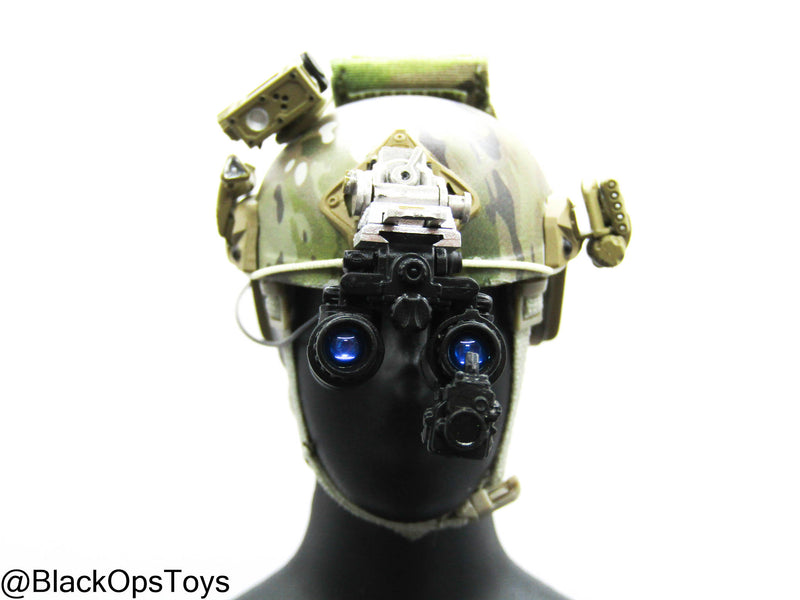Load image into Gallery viewer, Custom Multicam Helmet w/NVG Set
