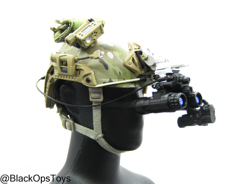 Load image into Gallery viewer, Custom Multicam Helmet w/NVG Set
