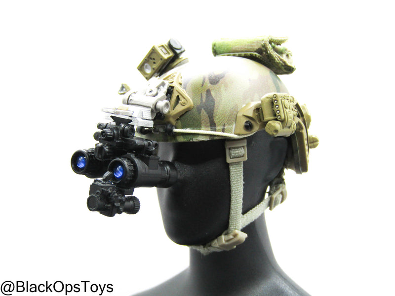 Load image into Gallery viewer, Custom Multicam Helmet w/NVG Set
