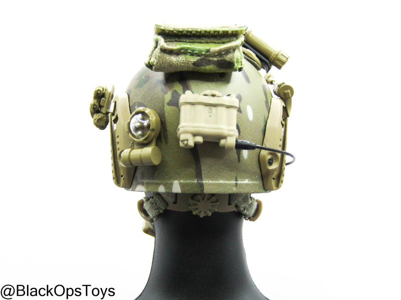 Load image into Gallery viewer, Custom Multicam Helmet w/NVG Set
