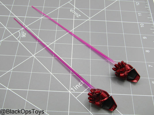 Iron Man - Red Hand Set w/Purple Lasers (READ DESC)
