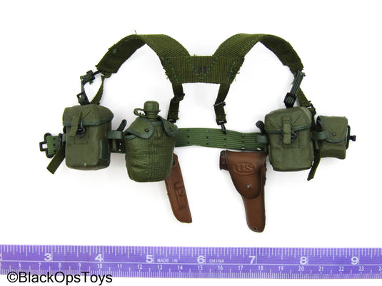 TET Offensive M60 Gunner - Green Battle Belt w/Pouch & Pistol Set