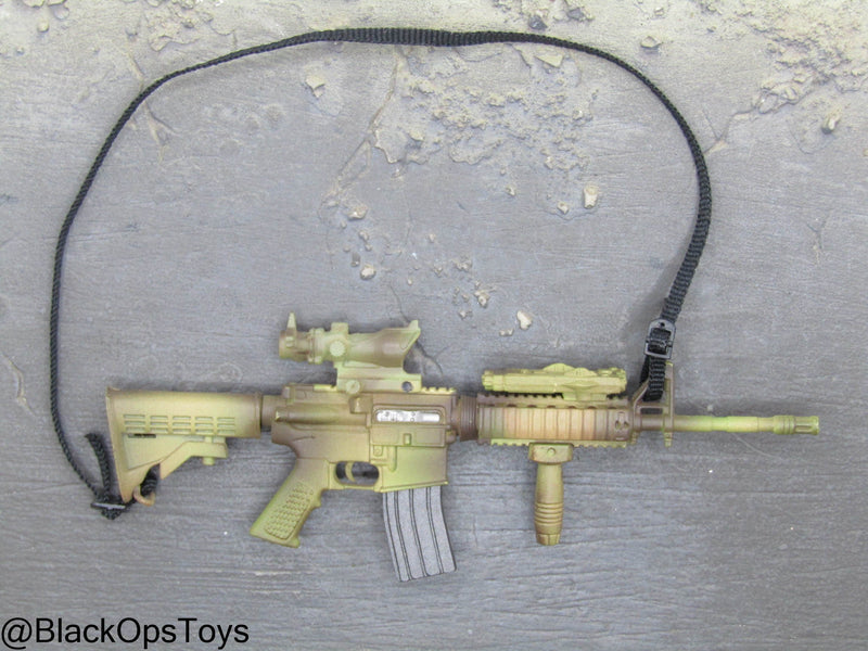 Load image into Gallery viewer, Bam 1/6 Camo M4 Rifle w/Attachment Set (Toy Soldier)
