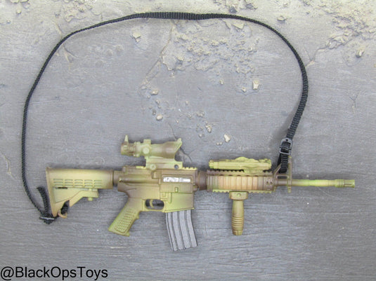 Bam 1/6 Camo M4 Rifle w/Attachment Set (Toy Soldier)