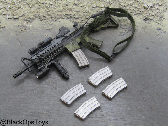 Bam 1/6 M4 Rifle w/Attachment Set (Hot Toys)