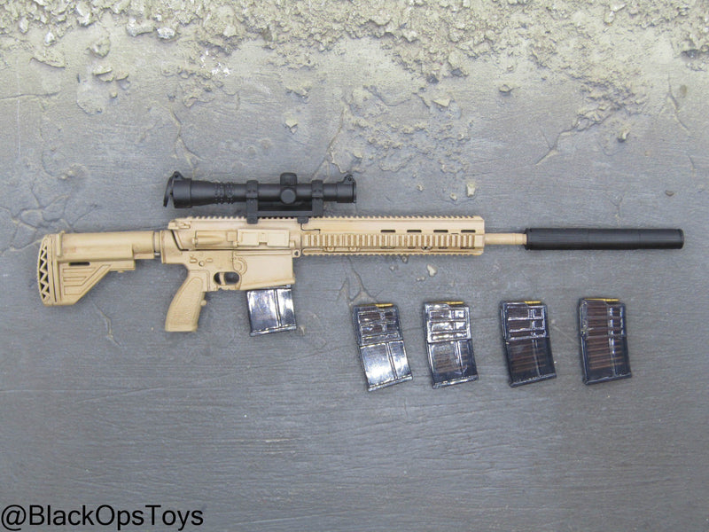 Load image into Gallery viewer, Bam 1/6 HK417 Rifle w/Suppressor (Toy City)
