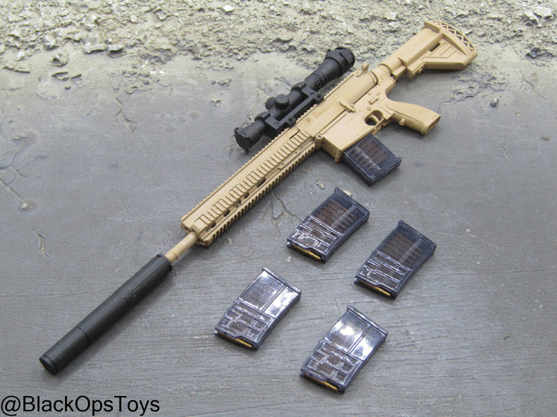 Load image into Gallery viewer, Bam 1/6 HK417 Rifle w/Suppressor (Toy City)
