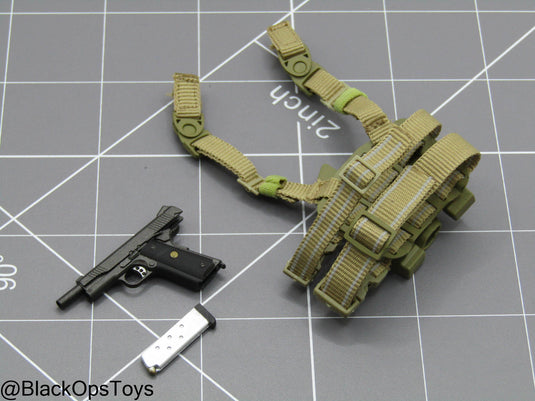 1911 Pistol w/Drop Leg Holster