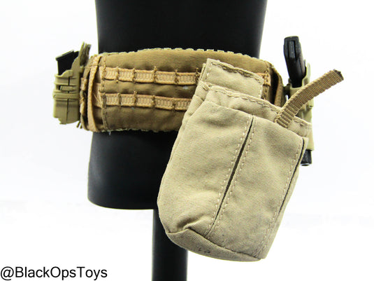 Custom Pro Built - Tan Battle Belt w/1911 Pistol & Pouch Set