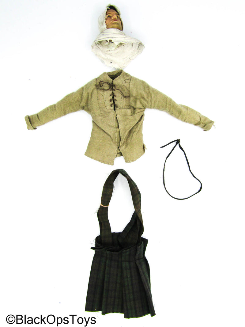 Load image into Gallery viewer, Scratch &amp; Dent (READ DESC) - Kilt Set w/Hooded Head Sculpt &amp; Shirt
