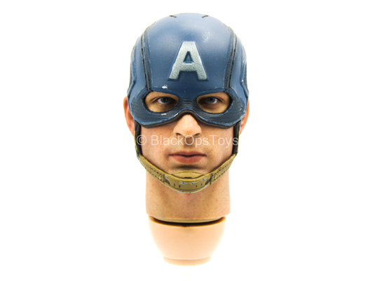 Winter Solder - Captain America - Male Masked Head Sculpt *Dye Stains*