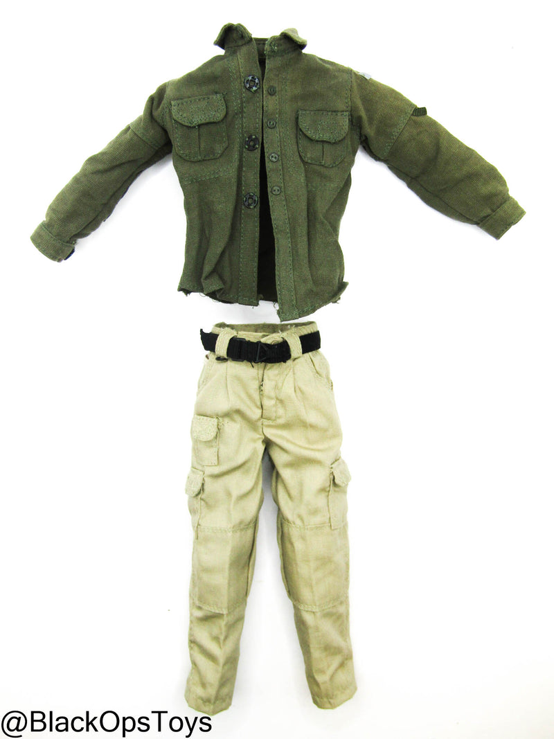 Load image into Gallery viewer, Bam 1/6 Green Jacket &amp; Tan Pants Set (BBI)
