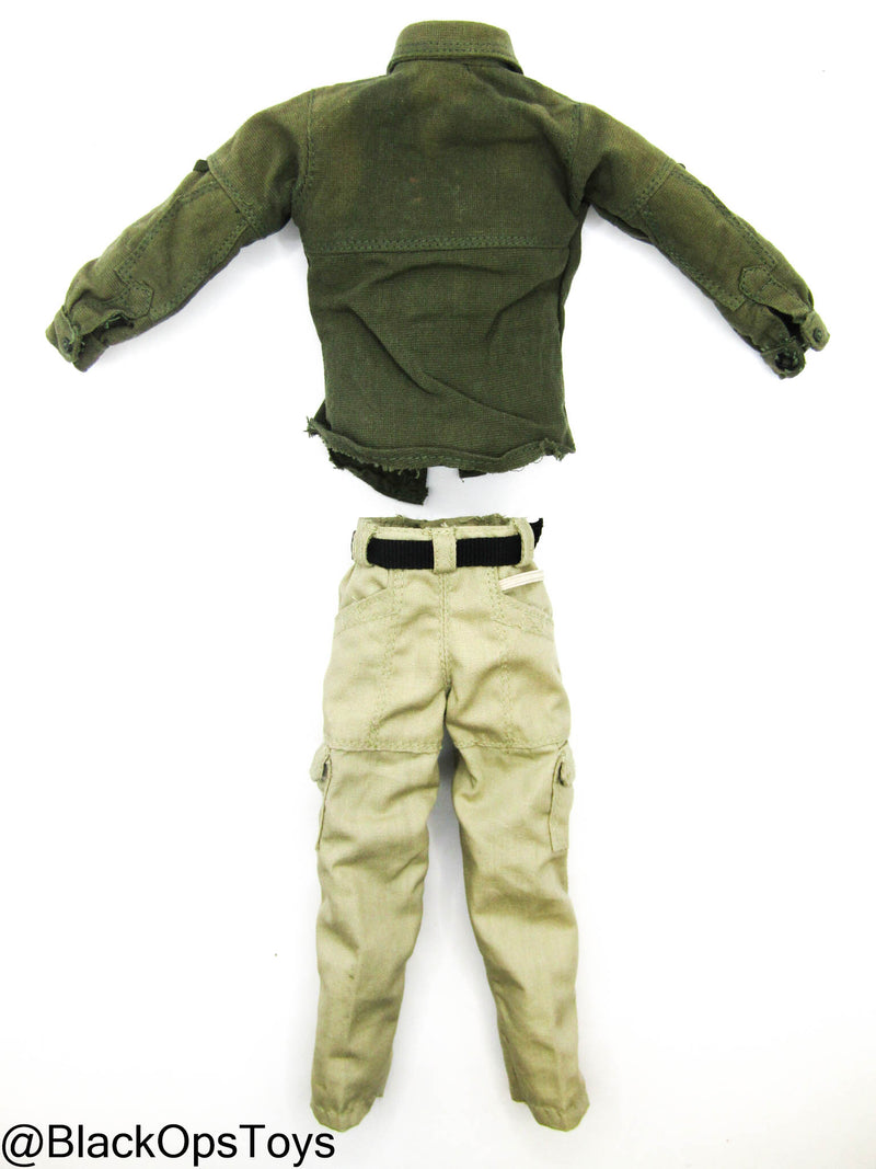Load image into Gallery viewer, Bam 1/6 Green Jacket &amp; Tan Pants Set (BBI)
