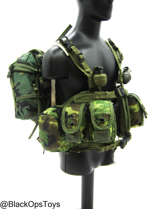 Bam 1/6 Woodland Camo Assault Pack/Chest Rig (ACE/Dragon)