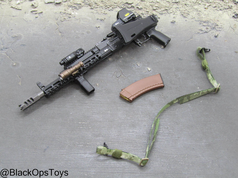 Load image into Gallery viewer, SOBR - Version R - Black AK74 Rifle w/Folding Stock &amp; Attachment Set
