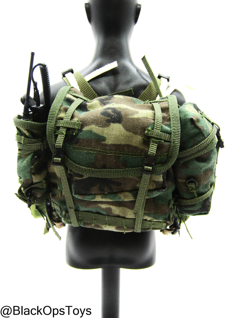 Load image into Gallery viewer, Bam 1/6 Woodland Camo Assault Pack/Chest Rig (ACE/Dragon)
