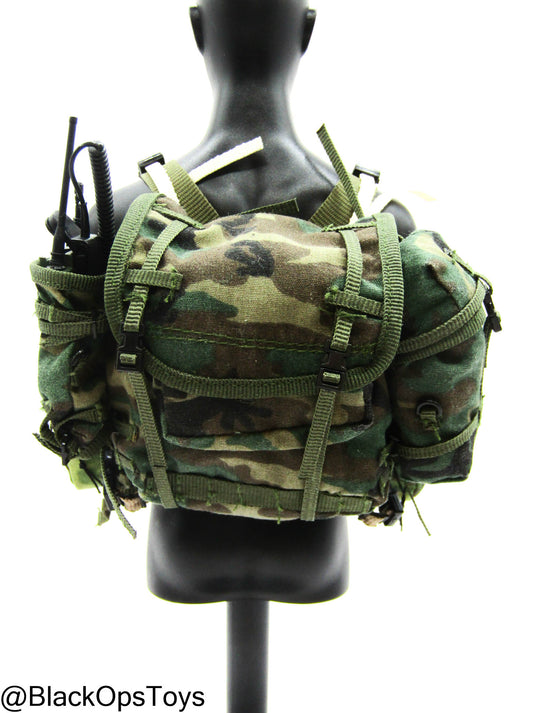 Bam 1/6 Woodland Camo Assault Pack/Chest Rig (ACE/Dragon)