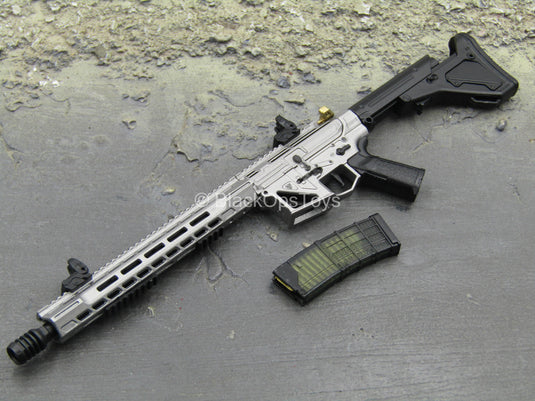Doom's Day Kit - Black & Silver Like 5.56 Assault Rifle