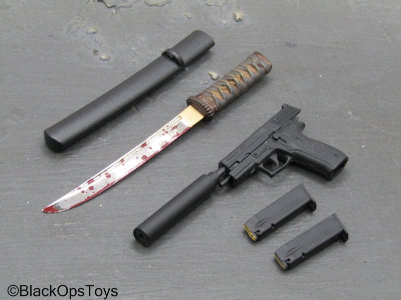 Load image into Gallery viewer, Scratch &amp; Dent (READ DESC) - P226 Pistol w/Bloody Tanto Knife
