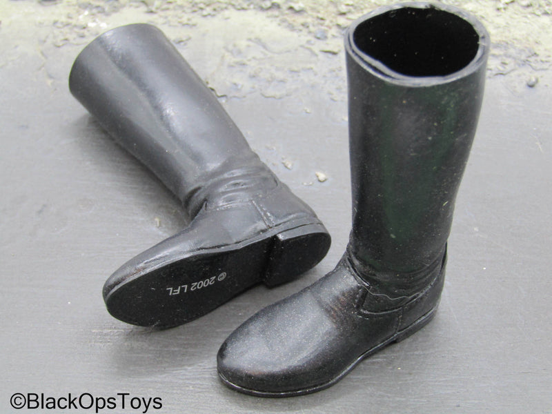 Load image into Gallery viewer, Scratch &amp; Dent (READ DESC) - WWII Black Boots (Foot Type)
