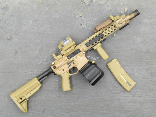 Doom's Day Kit - Tan 5.56 Assault Rifle w/Attachment Set