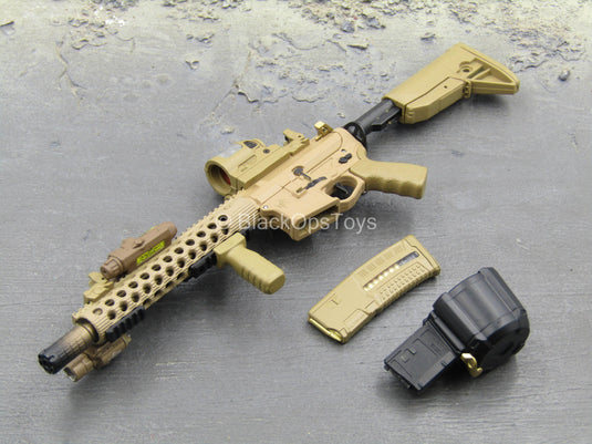 Doom's Day Kit - Tan 5.56 Assault Rifle w/Attachment Set