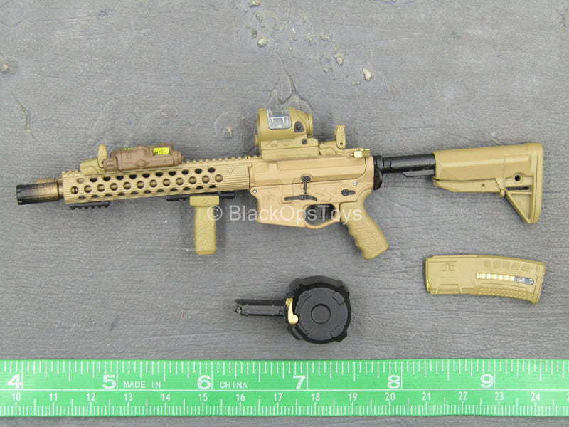 Load image into Gallery viewer, Doom&#39;s Day Kit - Tan 5.56 Assault Rifle w/Attachment Set
