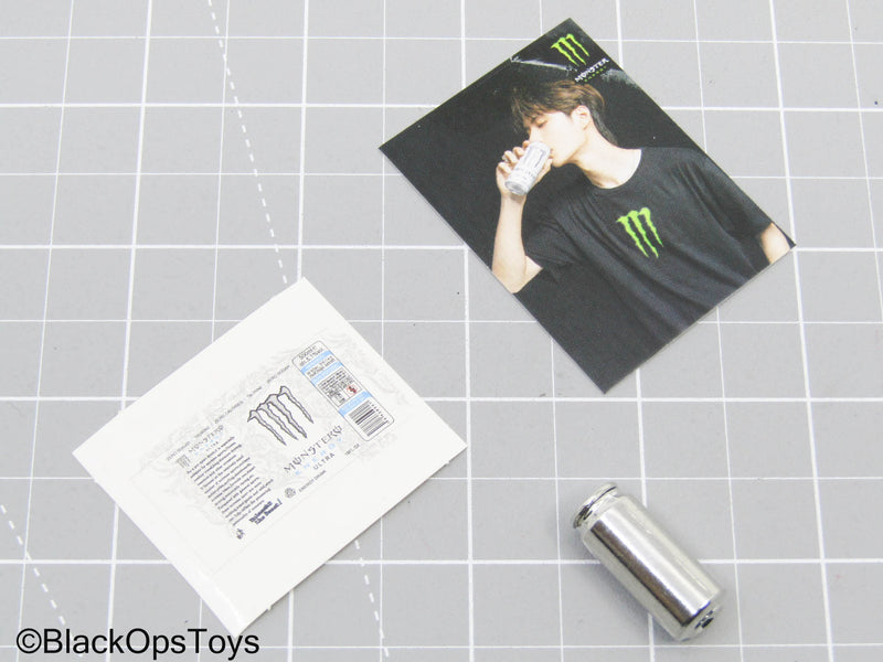 Load image into Gallery viewer, Metal Can w/Energy Drink Sticker &amp; Promo Poster
