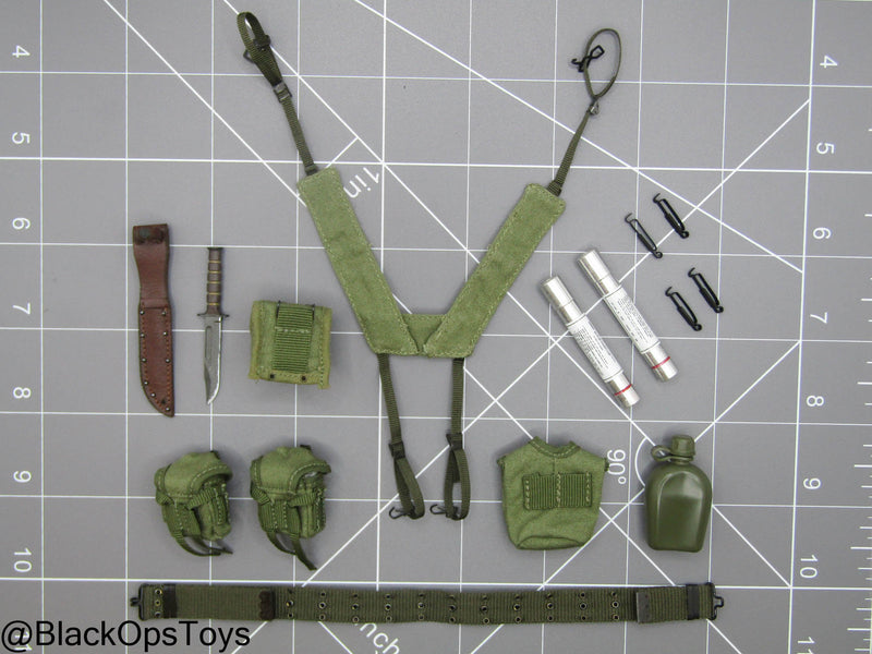 Load image into Gallery viewer, Vietnam - US Seal Point Man - Rivet Belt w/Harness &amp; Pouch Set
