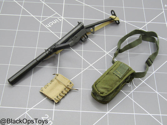 Vietnam - US Seal Point Man - Sten SMG w/Suppressor & Pouch Set