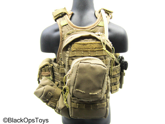 Plate Carrier Vest w/Black Pistol & Holster (DAM Toys)