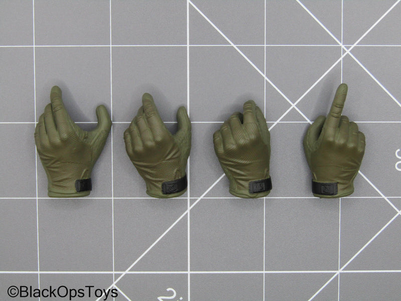 Load image into Gallery viewer, SDU Assault Team - OD Green Gloved Hand Set (x4)

