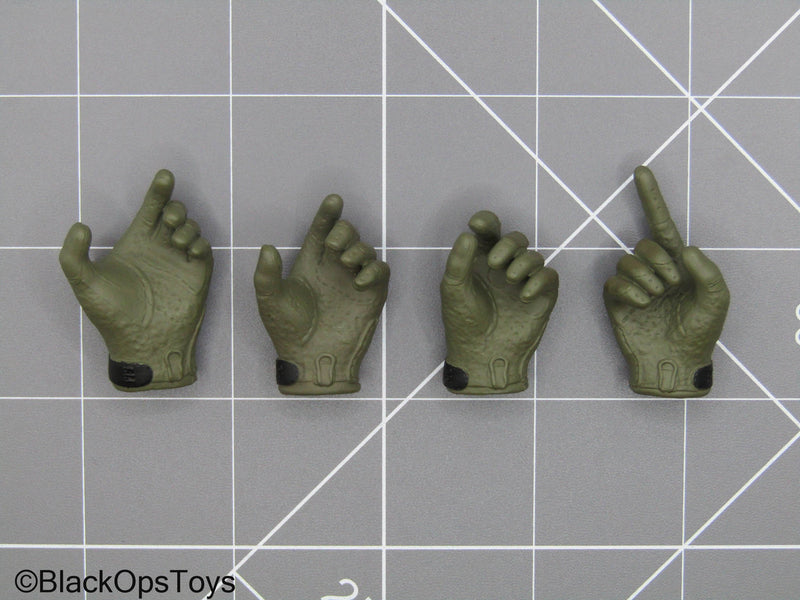Load image into Gallery viewer, SDU Assault Team - OD Green Gloved Hand Set (x4)
