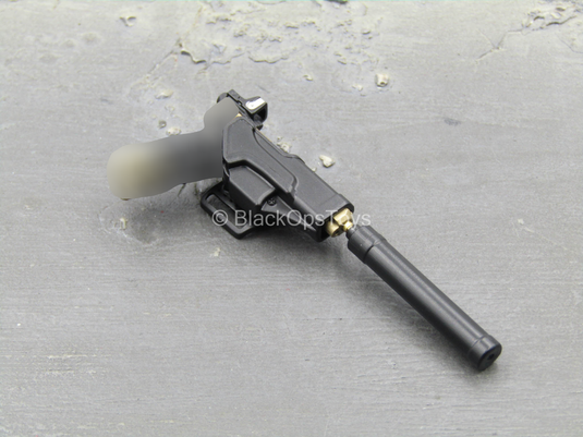 Doom's Day Kit - Black & Gold Like Pistol w/Holster & Suppressor