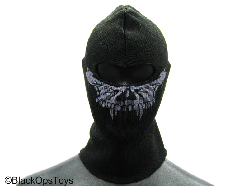 Load image into Gallery viewer, Scratch &amp; Dent (READ DESC) - Black Balaclava w/Purple Skull Design
