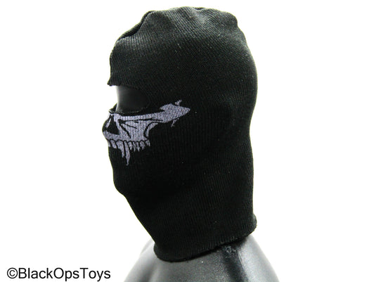 Scratch & Dent (READ DESC) - Black Balaclava w/Purple Skull Design