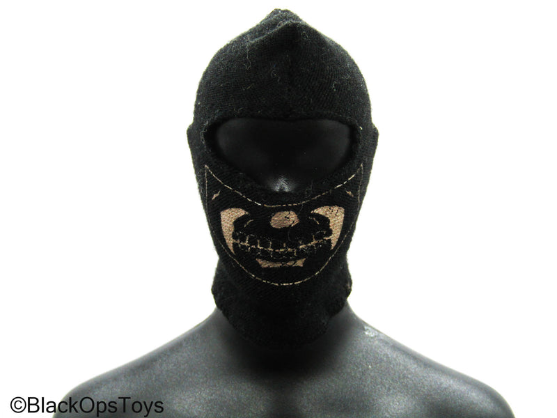 Load image into Gallery viewer, Scratch &amp; Dent (READ DESC) - Black Balaclava w/Tan Skull Design
