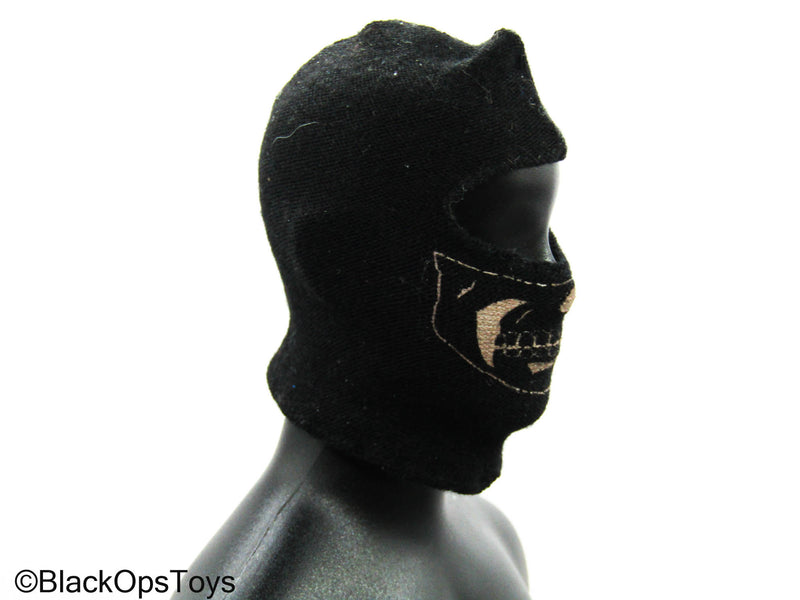 Load image into Gallery viewer, Scratch &amp; Dent (READ DESC) - Black Balaclava w/Tan Skull Design
