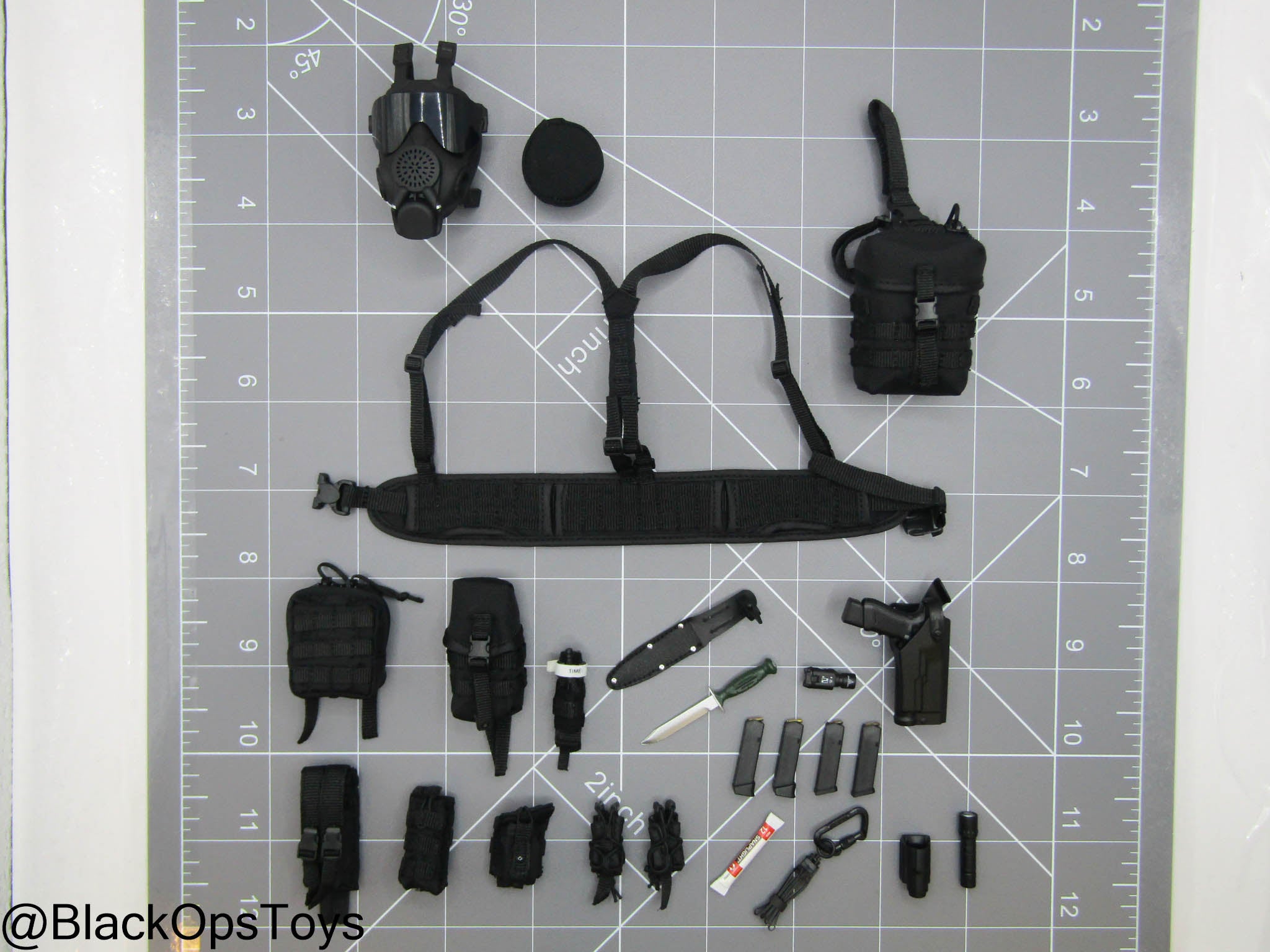Russian SOBR Granit - Battle Harness w/Gas Mask, Pistol, & Gear