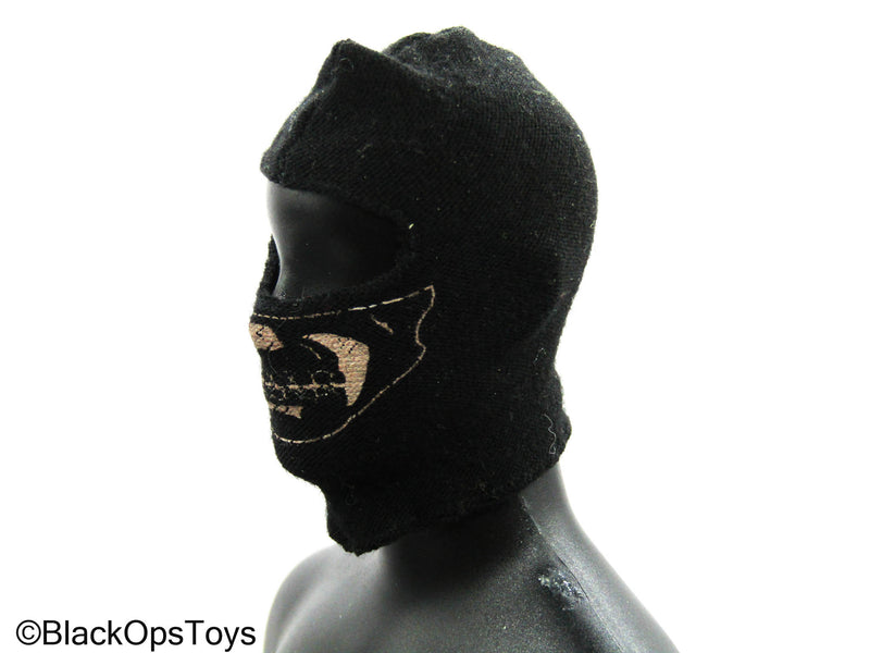 Load image into Gallery viewer, Scratch &amp; Dent (READ DESC) - Black Balaclava w/Tan Skull Design
