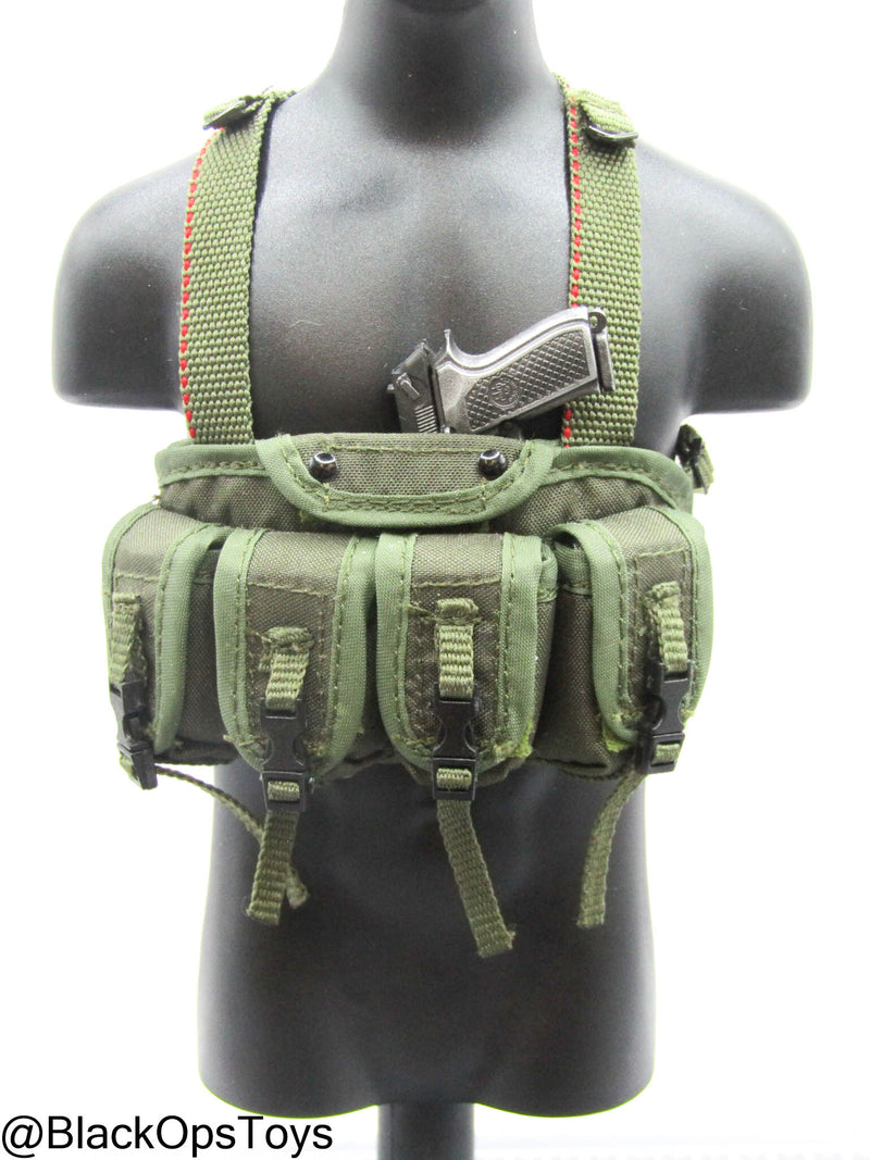 Load image into Gallery viewer, Bam 1/6 OD Green Chest Rig w/M9 Pistol
