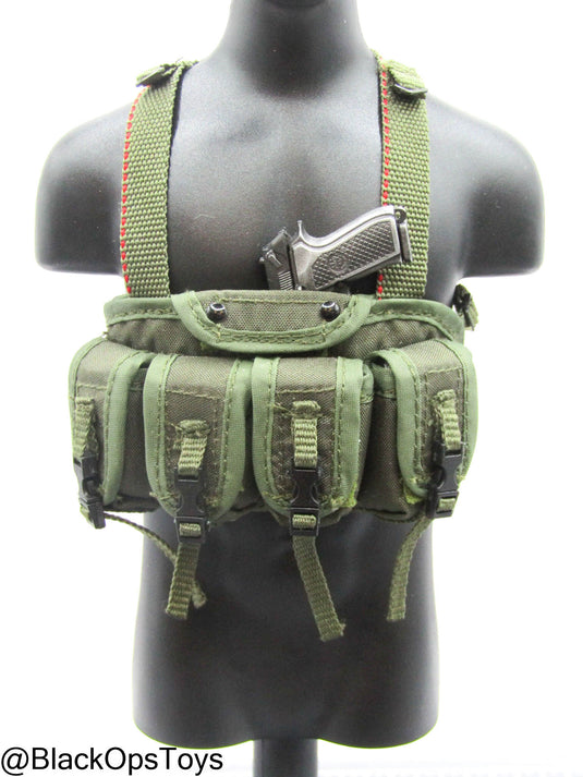 Bam 1/6 OD Green Chest Rig w/M9 Pistol