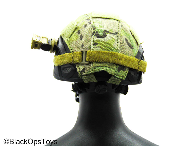 Load image into Gallery viewer, FSB Spetsnaz Alpha - Black Helmet w/Multicam Cover &amp; NVG Set
