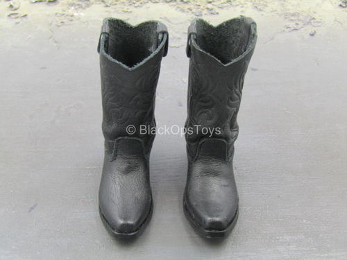 Western Gear - Black 1920's Boots (Foot Type)