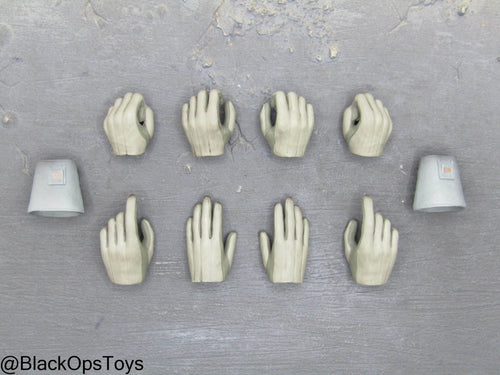Female Jedi Knight - Grey Gloved Hand Set (x8)