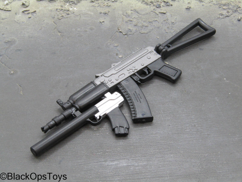Load image into Gallery viewer, AK74U w/Underbarrel Shotgun &amp; Foldable Stock
