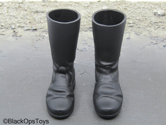 WWII German - Black Combat Boots (Foot Type)