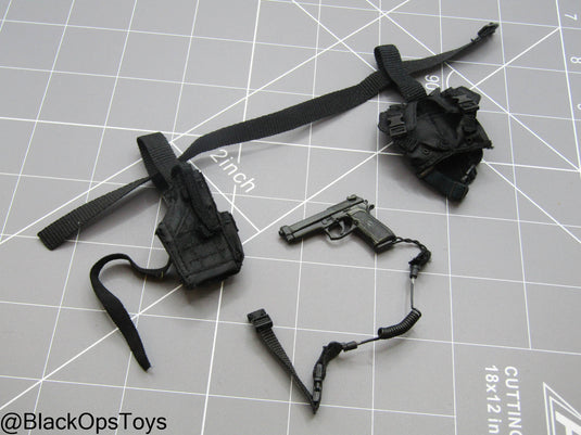 Bam 1/6 Pistol w/Drop Leg Holster & Pouch (READ DESC)